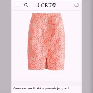Jcrew Plumeria Silk Pencil Skirt sz 10